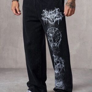 NWT YoungLA Black Wash Dynasty Joggers Small